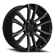 Eclipse Replica 328 24x10 +25 6x139.7mm 78.1mm Black Milled