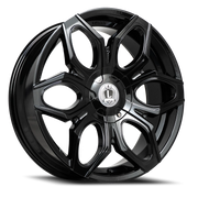 Luxxx Alloys 33 22x9 +15 5x115mm 73.1mm Gloss Black