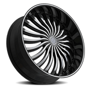 Elure 33 20x8.5 +35 5x110mm 73.1mm Black Machined