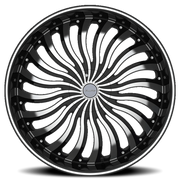 Elure 33 22x9 +13 5x115mm 74.1mm Black Machined