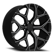Eclipse Replica 348 22x9.5 +24 6x139.7mm 78.1mm Black Milled