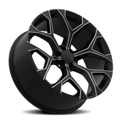 Eclipse Replica 348 22x9.5 +24 6x139.7mm 78.1mm Black Milled