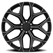 Eclipse Replica 348 22x9.5 +24 6x139.7mm 78.1mm Black Milled