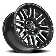 Vision 348 16x8 +0 5x127mm 78.1mm Gloss Black Machined Face