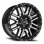Vision 348 17x8.5 +0 5x114.3mm 83mm Gloss Black Machined Face