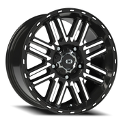 Vision 348 18x8.5 +18 5x150mm 110.2mm Gloss Black Machined Face