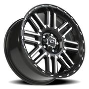 Vision 348 18x8.5 +0 5x127mm 78.1mm Gloss Black Machined Face