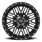 Vision 348 15x7.5 -12 6x139.7mm 110mm Gloss Black Machined Face