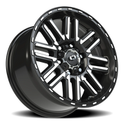 Vision 348 17x8.5 +0 6x139.7mm 106.2mm Gloss Black Machined Face