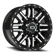 Vision 348 17x8.5 +0 8x165.1mm 125.2mm Gloss Black Machined Face