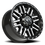 Vision 348 17x8.5 +0 8x165.1mm 125.2mm Gloss Black Machined Face