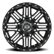 Vision 348 18x8.5 +18 8x170mm 124.2mm Gloss Black Machined Face