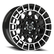 Vision 349 15x7 +15 5x100mm 72.1mm Gloss Black Machined Lip
