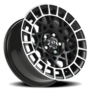 Vision 349 15x7 +15 5x100mm 72.1mm Gloss Black Machined Lip