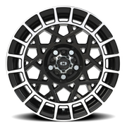 Vision 349 15x7 +15 5x100mm 72.1mm Gloss Black Machined Lip
