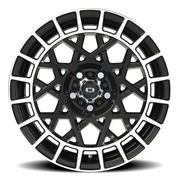 Vision 349 16x7 +15 5x100mm 72.1mm Gloss Black Machined Lip