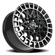 Vision 349 17x8 +40 5x110mm 72.1mm Gloss Black Machined Lip