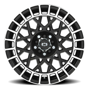 Vision 349 17x8 +40 5x110mm 72.1mm Gloss Black Machined Lip