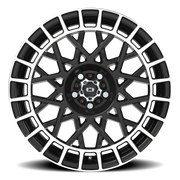 Vision 349 18x8 +40 5x114.3mm 76.1mm Gloss Black Machined Lip