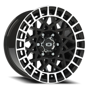 Vision 349 17x8 +12 6x135mm 87.1mm Gloss Black Machined Lip