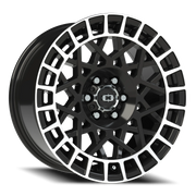 Vision 349 17x8.5 +12 6x120mm 66.9mm Gloss Black Machined Lip