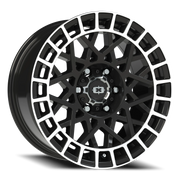 Vision 349 18x8 +12 6x135mm 87.1mm Gloss Black Machined Lip