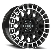 Vision 349 18x8.5 +12 6x114.3mm 76.1mm Gloss Black Machined Lip