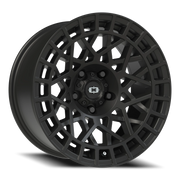 Vision 349 17x8.5 -24 5x127mm 76.1mm Satin Black
