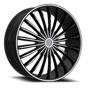 Elure 34 22x9 +13 5x115mm 74.1mm Black Machined