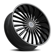 Elure 34 22x8 +38 5x110mm 73.1mm Black Machined