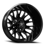 Luxxx HD Dually 34 20x8.25 -192 8x165mm 121.3mm Gloss Black Milled