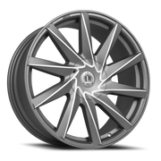 Luxxx Alloys 35 20x8.5 +30 5x114.3mm 73.1mm Matte Gunmetal Milled