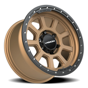 Vision 350 17x9 -12 6x139.7mm 106.2mm Bronze Satin Black Lip