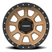 Vision 350 17x9 +12 6x139.7mm 106.2mm Bronze Satin Black Lip