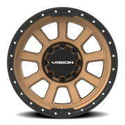 Vision 350 20x9 +12 8x165.1mm 125.2mm Bronze Satin Black Lip