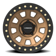 Vision 350BL 15x8 -28 5x114.3mm 83mm Bronze Satin Black Lip