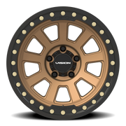 Vision 350BL 17x9 -40 5x127mm 83mm Bronze Satin Black Lip