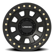 Vision 350BL 15x8 -28 5x139.7mm 108mm Satin Black