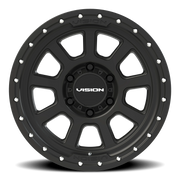 Vision 350 17x9 -12 6x139.7mm 106.2mm Satin Black