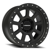 Vision 350 18x9 -12 6x139.7mm 106.2mm Satin Black