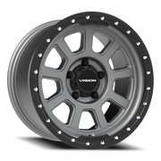 Vision 350 17x9 +12 5x127mm 78.1mm Satin Gray Satin Black Lip