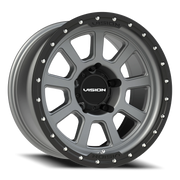 Vision 350 18x9 +12 5x150mm 110.2mm Satin Gray Satin Black Lip