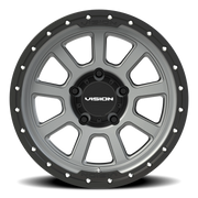 Vision 350 18x9 +12 5x150mm 110.2mm Satin Gray Satin Black Lip