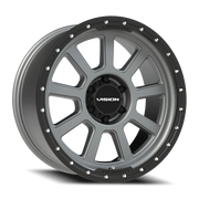 Vision 350 20x9 +12 6x135mm 87.1mm Satin Gray Satin Black Lip