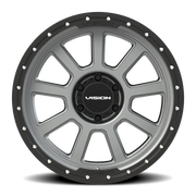 Vision 350 20x9 +12 6x139.7mm 106.2mm Satin Gray Satin Black Lip