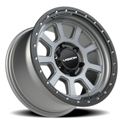 Vision 350 17x9 +12 6x135mm 87.1mm Satin Gray Satin Black Lip