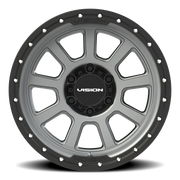 Vision 350 18x9 +12 6x135mm 87.1mm Satin Gray Satin Black Lip