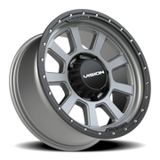 Vision 350 20x9 +12 8x180mm 124.2mm Satin Gray Satin Black Lip