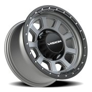 Vision 350 17x9 +12 8x170mm 125.2mm Satin Gray Satin Black Lip