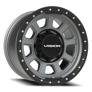 Vision 350 17x9 +12 8x165.1mm 125.2mm Satin Gray Satin Black Lip
